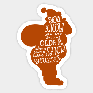 Santa Quote Sticker